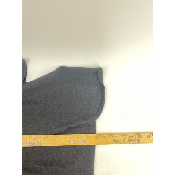 Brooks Brothers Extra Fine Merino Wool Black Drape Front Cardigan Sweater Size S - Picture 10 of 11